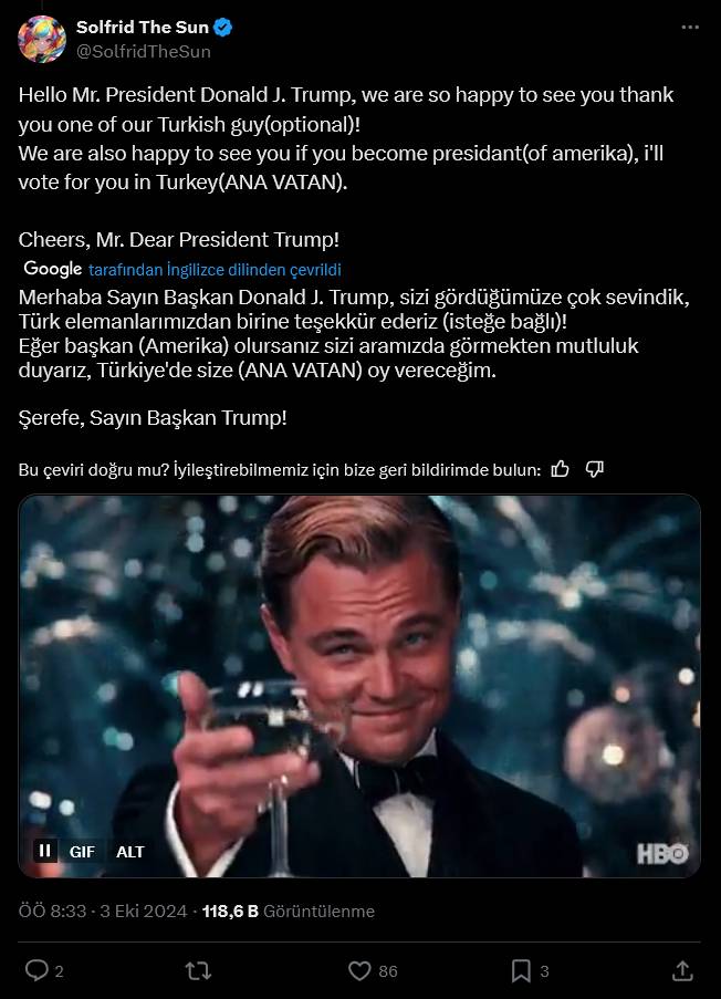 Adresi şaşıran Donald Trump sosyal medyada Türk hesaptan oy istedi! Türkler akın etti 8